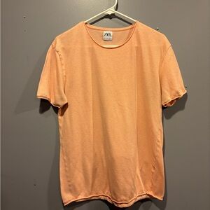 Zara Orange Short Sleeve Tee